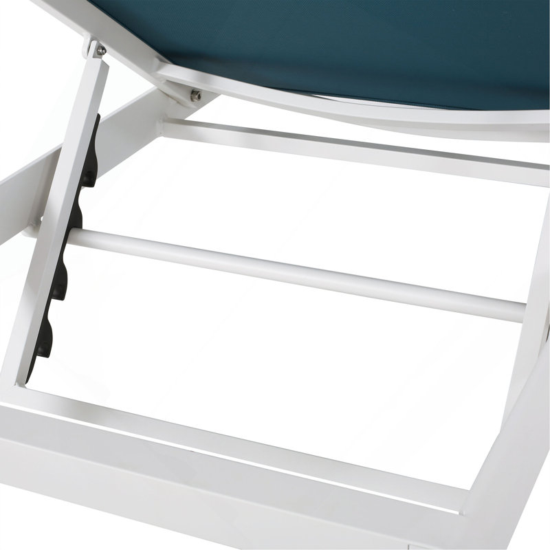 Chaise longue Cape Coral Kd (Mp2), 2, Blanc / bleu
