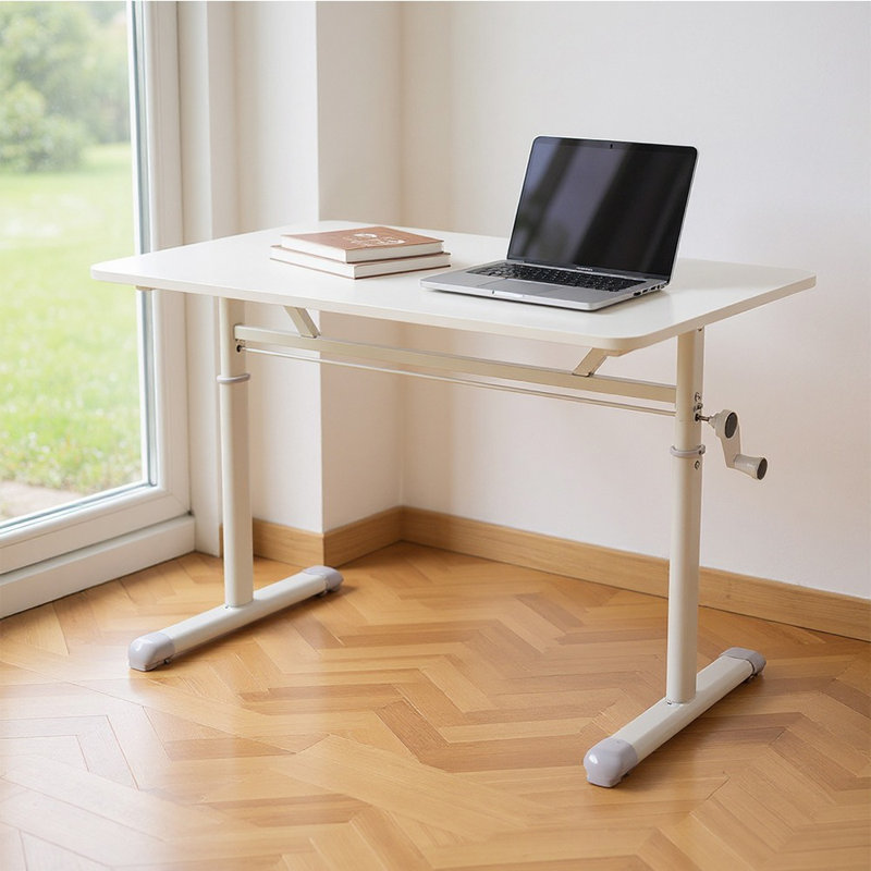 Adjustable Height Modular Steel Computer Desk, 100cm W x 60cm D