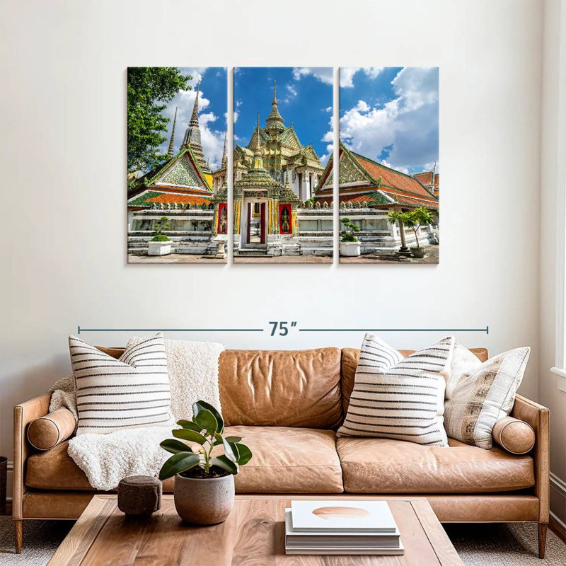 Wat Pho Temple, 36" H x 57" W