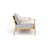 Juniper 85" Teak Sofa, Granite Cushions-765264841
