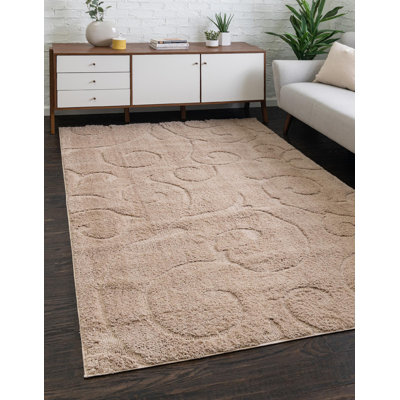 Tapis brun floral Triggs
