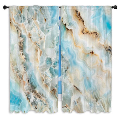 Paire de rideaux obscurcissant en polyester Marvalene