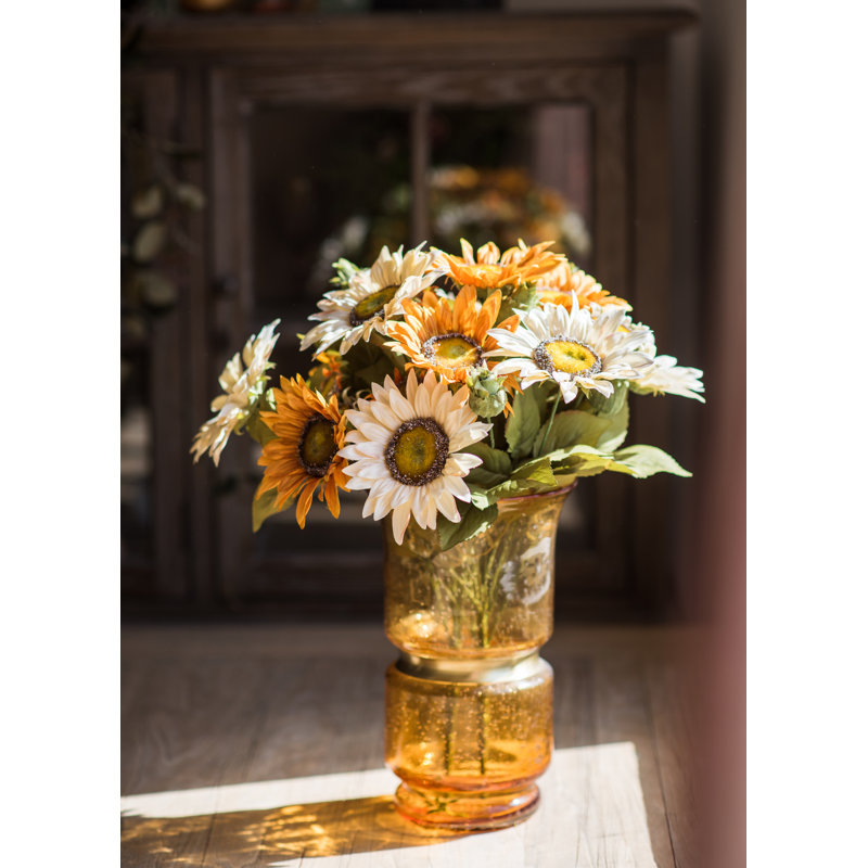 Tige artificielle tournesol, Blanc