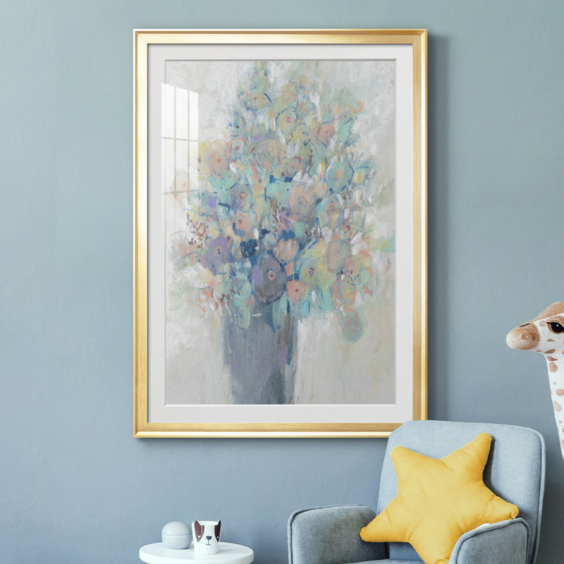 " Bouquet I ", 30.5" H x 22.5" W x 1" D, Gold