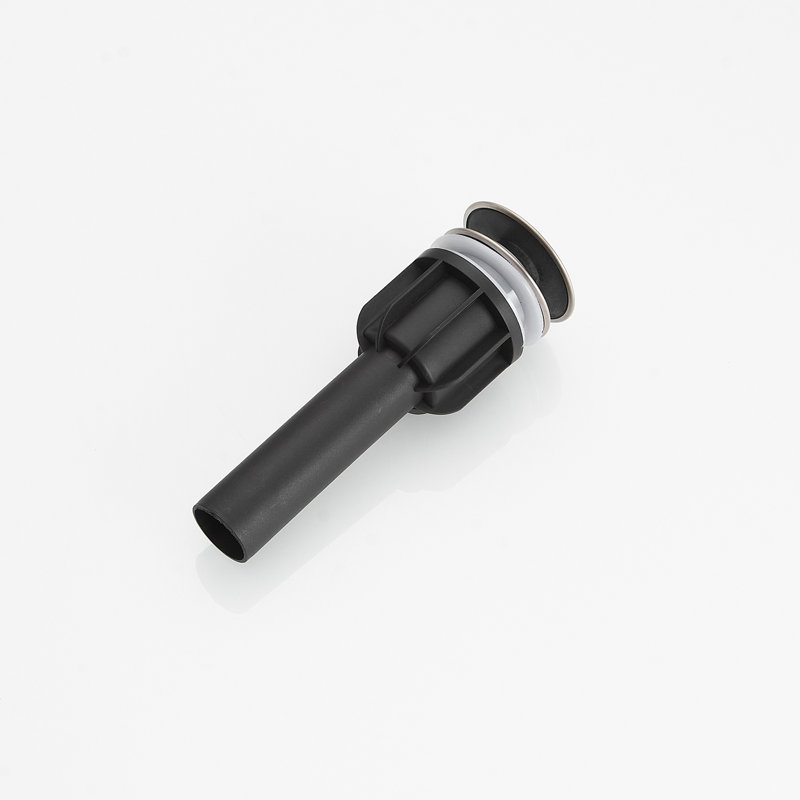 Plastic Pop Up Drain 2.2'' W Pop-Up Yes, Brushed Nickel