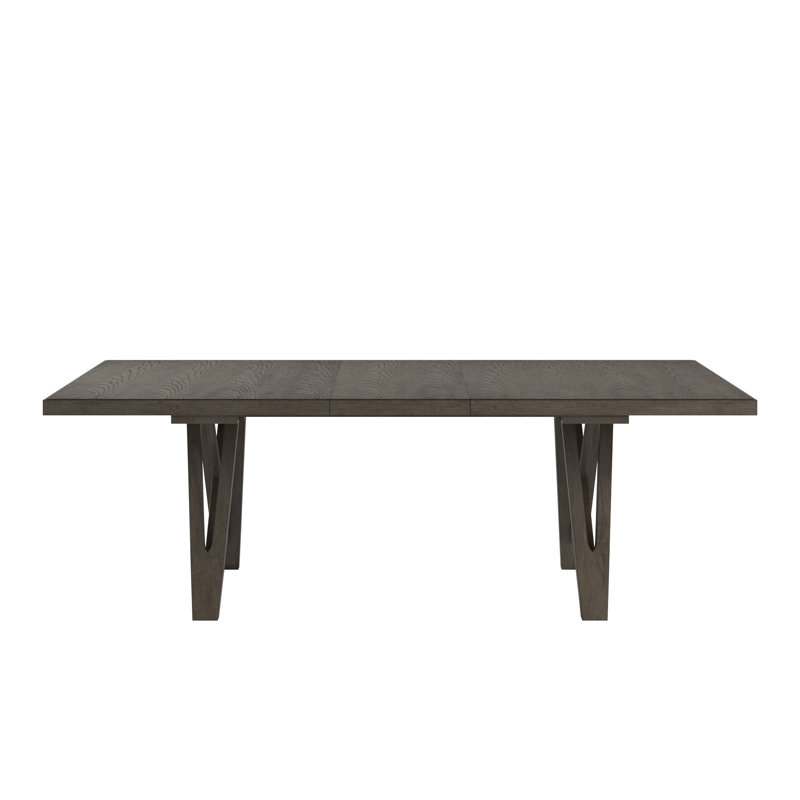 Cipolla Wood Finish 72"-90" Extendable Dining Table, Gray