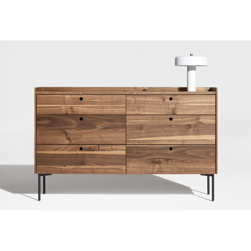 Peek 6 - Drawer Dresser, Rustic Walnut
