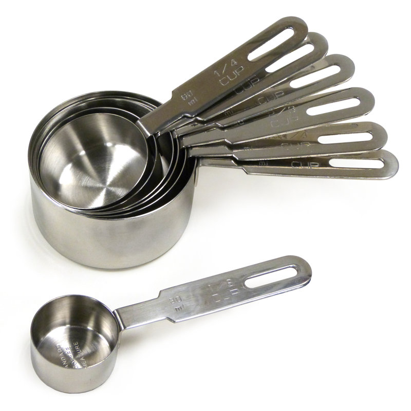 Ebern Designs Schurman 7 -Piece Stainless Steel Measuring Cup Set