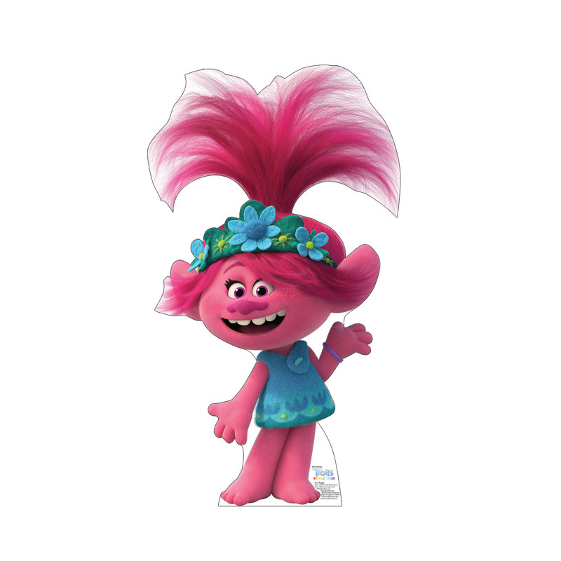 Poppy Trolls World Tour Life-Size Cardboard Standup