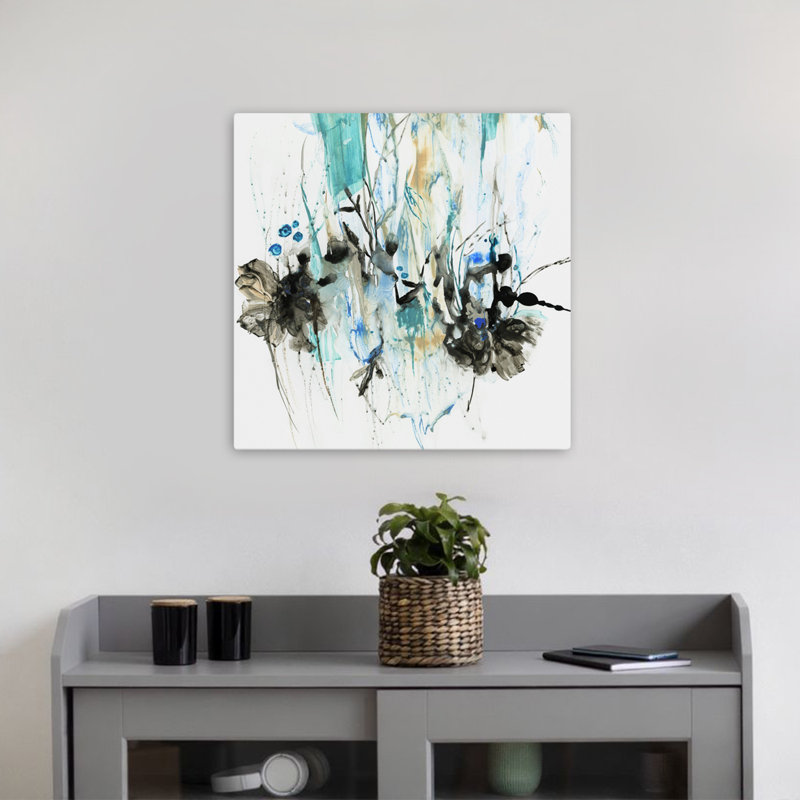 (Pg573-A) Art éclaboussure d'eau moderne, nature, art moderne, H 18 po x l 18 po