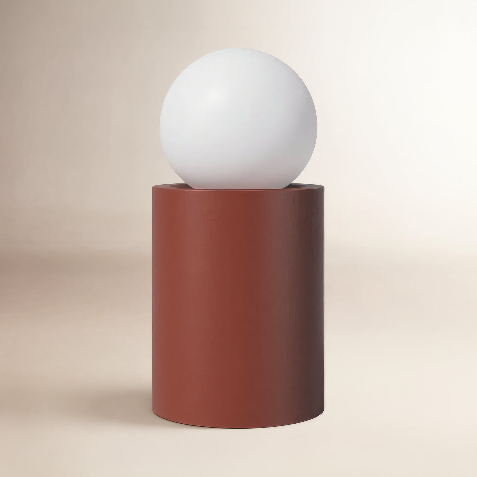 Rachid Ceramic Torchiere Lamp, 11.5" H x 5.5" W x 5.5" D, Canyon Clay