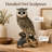 Owl Garden Statue with Branch Base