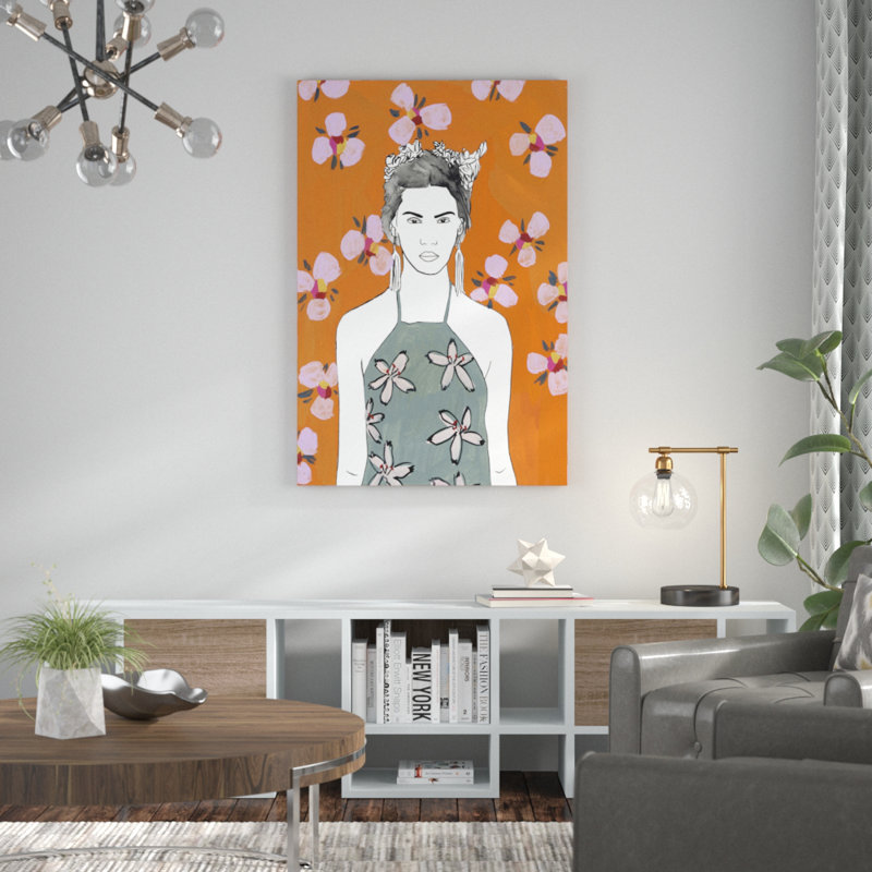 Pink Blossom Lady II by Melissa Wang - Painting Print, 30cm H x 20cm W, Wrapped Canvas
