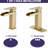 Waterfall Bathroom Sink Faucet Brushed Gold - Single Handle Deck Mount. Stainless Steel With Pop Up Drain And Overflow. Precise Water Flow. 1.2 Gpm. 9/16 In. . Size. 5.9 Spout H-121629358