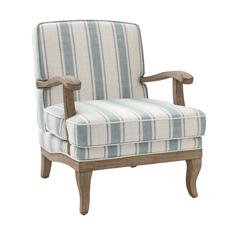 Upholstered Armchair, Blue
