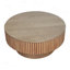 Table basse ronde avec rangement-722450978
