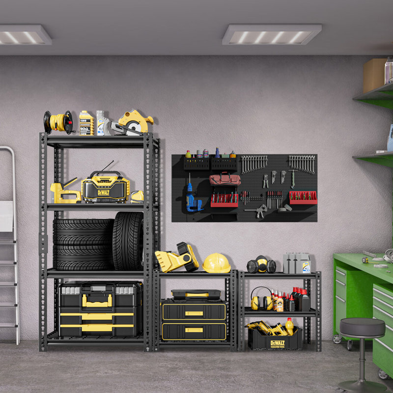 Étagères de rangement pour garage, étagères robustes réglables en métal, support de rangement utilitaire, 1pc