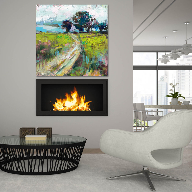 «The Meadow V2» par Jeanette Vertentes, art mural en verre acrylique, H 36 po x l 36 po x P 0,2 po