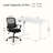 Home Office Desk and Chair Set, Modern Adjustable Standing Desk with Mesh Ergonomic Chair-1674538477