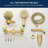 2 Handles Shower Faucet Set With Tub Spout Bathtub Shower Faucet Combo Set Shower System Complete Tub And Shower Trim Kit Wall Mounted Shower Fixtures-125590043