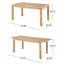 Table de salle à manger extensible Modern Natural