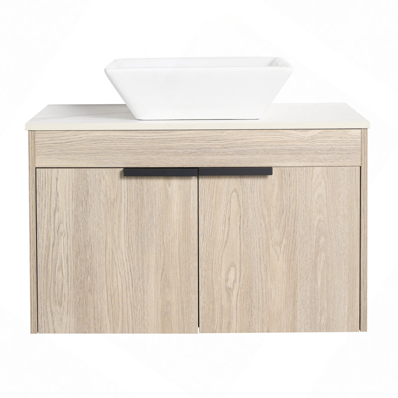 Ensemble de meuble-lavabo flottant 30 po avec lavabo en céramique 30 po Modern Design