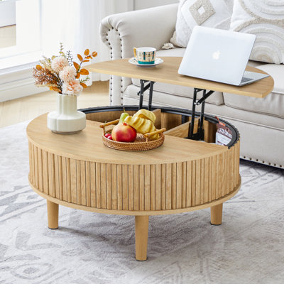 Round Lift Top Coffee Table
