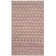 Hand Woven Jute/Cotton Polka Dots Rug in Maroon/Natural