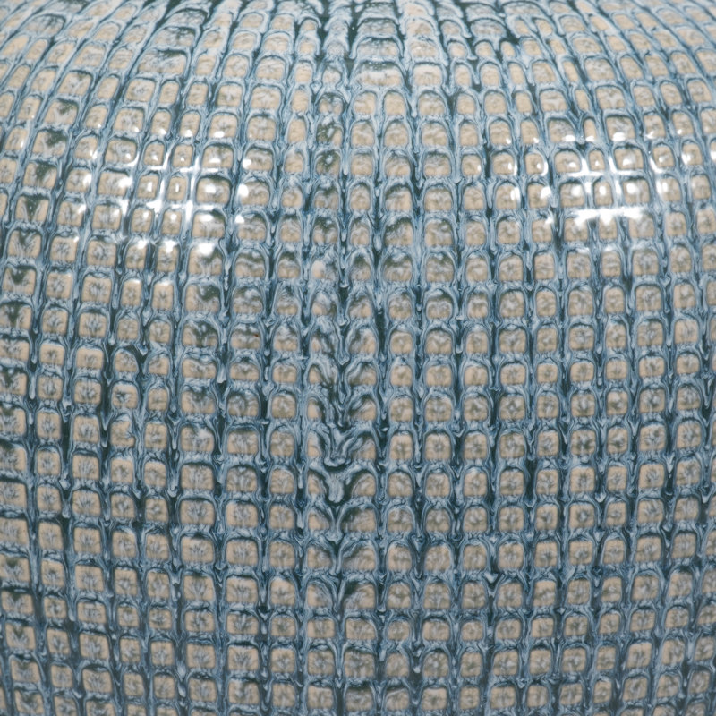 Textured Ceramic Ginger Jar with Removable Lid - Decorative Handcrafted Vase for Modern and Traditional Spaces - Elegant Accent Piece for Shelves, Mantels, and Tabletops - Stylish Home Decor Accessory
