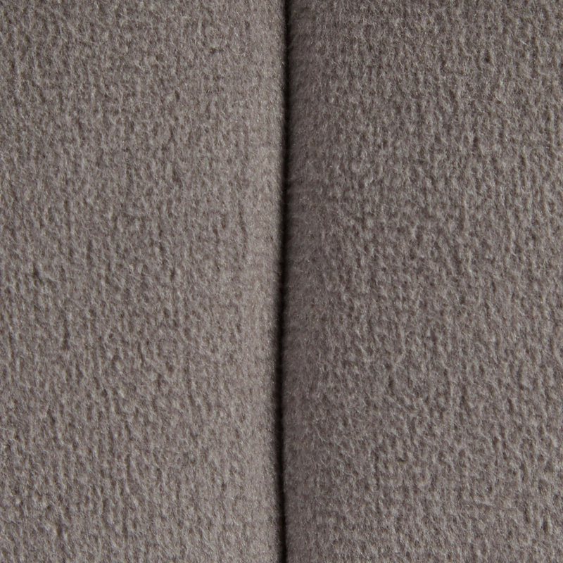 Round 16" Ottoman In Dark Grey Velvet