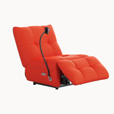 Power Recliner Chair With Wireless Charging - Electric Lift Recliner For Adults, 360lb Heavy Duty, Breathable 3d Mesh, Usb/type-c, Armless Design For by Wrought Studio