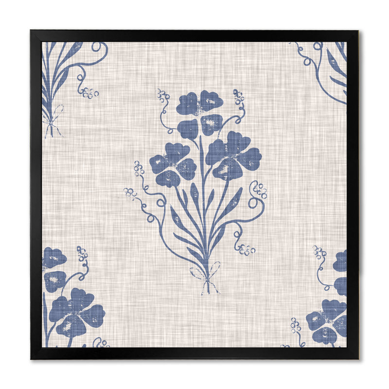 Silhouette féminine et bouquet floral - reproduction d'art sur toile moderne38656, H 30 po x l 30 po x P 1 po