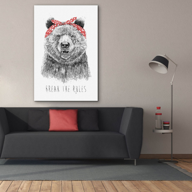 «Break The Rules» par Balazs Solti, art mural sur toile, H 60 po x l 40 po x P 1,5 po