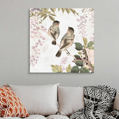 Reproduction d’art sur toile « Woodland Birds II » par Isabelle Z