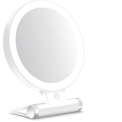 Magnifying Mirror With Light 30X, Double-Sided 1X/ 30X Magnifying Makeup Mirror With Tweezer, 2000Mah 3 Colour Modes With Adjustable Brightness,Foldable Travel Mirror(9" L X 7" W)