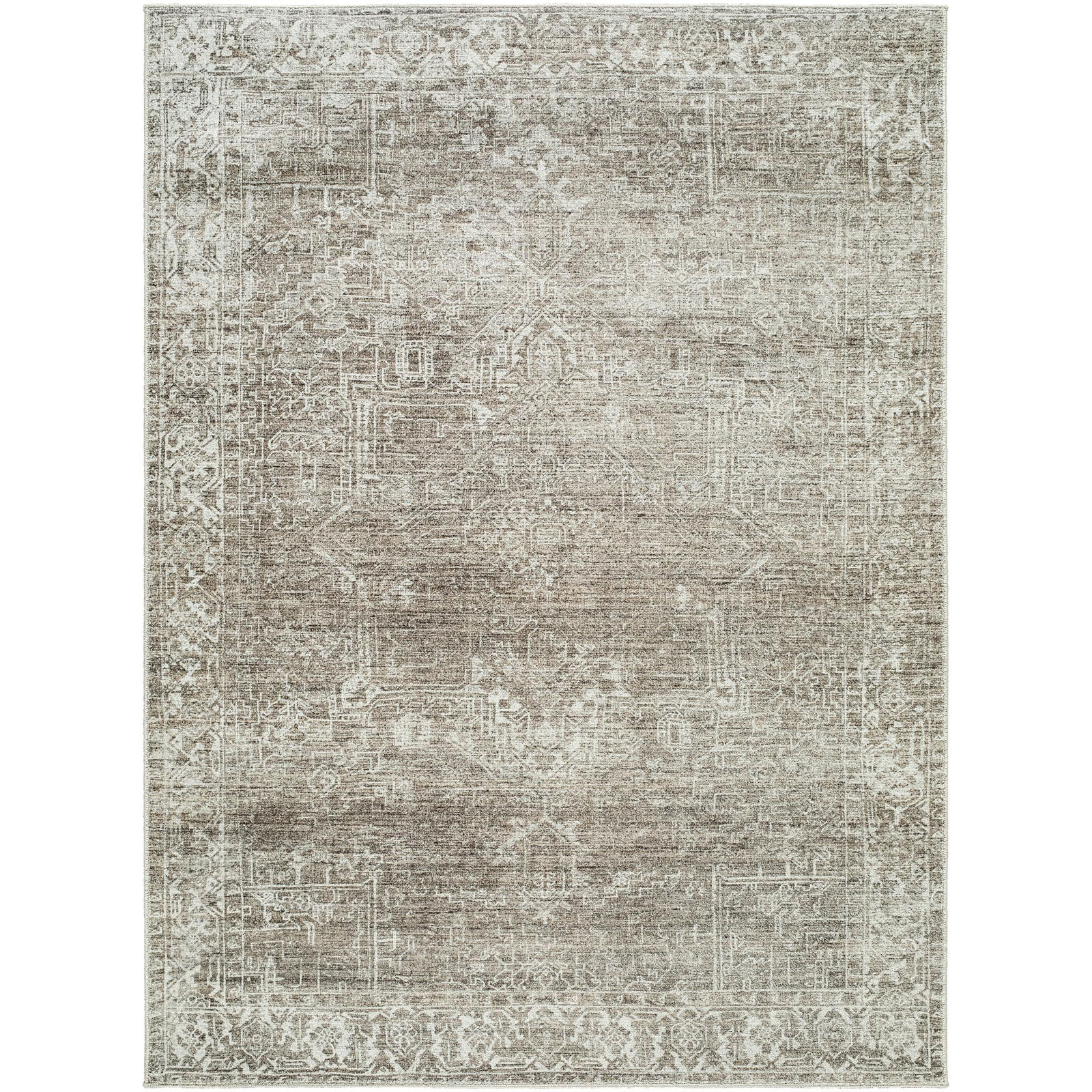Galey Alix x Livabliss Collins Avenue VI Indoor Machine Woven Area Rug, Rectangle 9'1" x 12', Olive