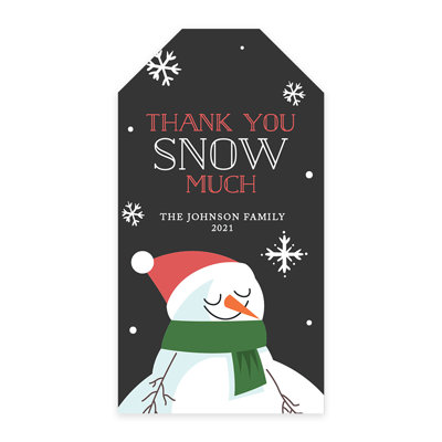 Étiquettes de Noël personnalisées personnalisées en carton