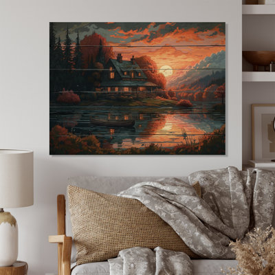 " Autumn Sunset Cottage II "