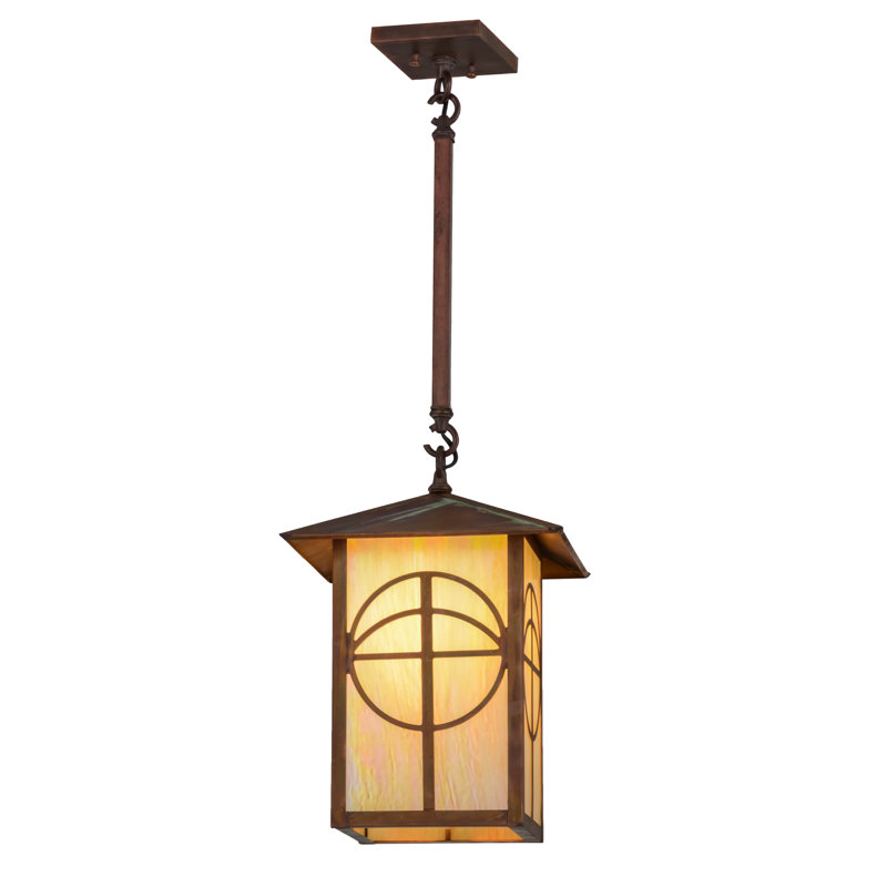 Luminaire suspendu rectangulaire 1 lumières lanterne Villagomez