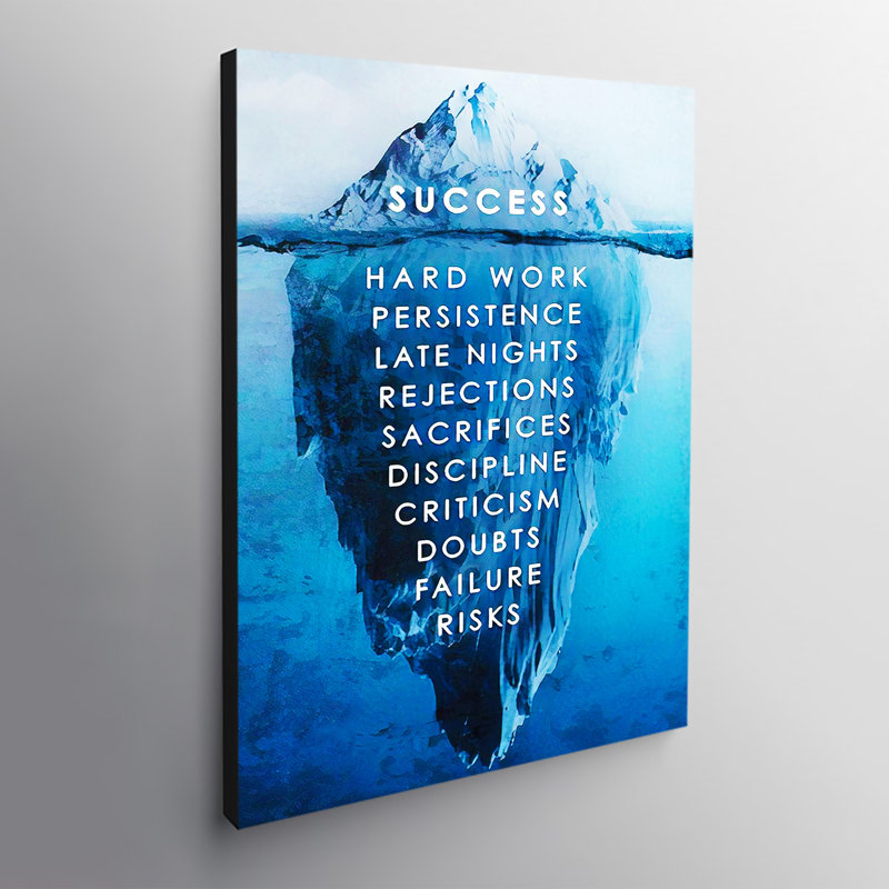 Success - Wrapped Canvas Print, 61cm H x 41cm W x 4cm D 