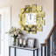 Horloge miroir irrégulière avec chiffres romains-224605838-203208881