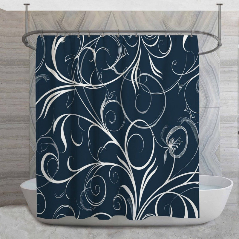 Rideau de douche Cida, H 73 po x l 70 po