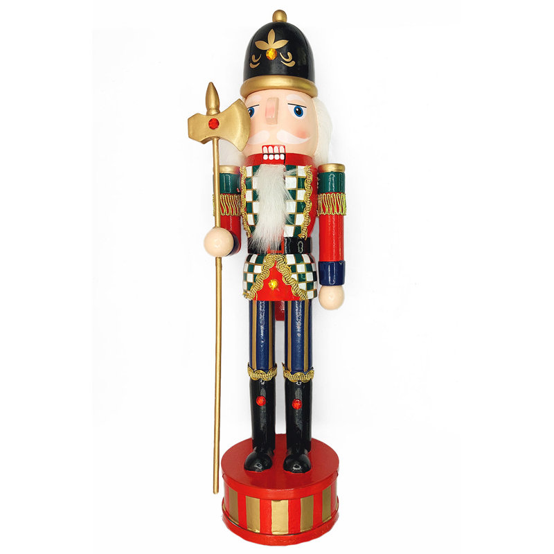 Casse-noisette de Noël le Hallebardier.  Décoration festive classique en bois F07M14-36-N01845A