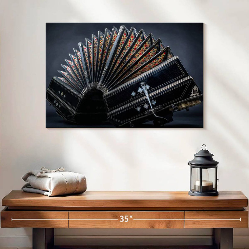 Abarca Vintage Bandoneon, 8" H x 12" W