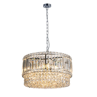 6-Light Crystal Chandelier