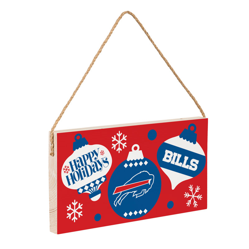 Plaque murale en bois 6 x 11 Buffalo Bills