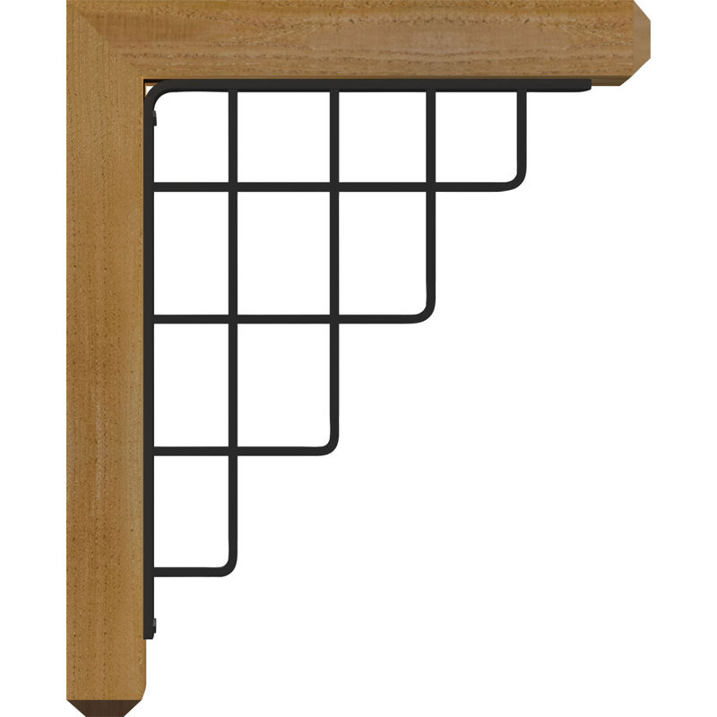 Support simple Ironcrest de 4 po Diane, H 23 po x P 20 po, Cèdre rouge de l'Ouest l 3 1/2 po x T 4 po (lisse