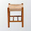 Banc décoratif en bois de chêne brun et en chanvre Uribe avec 1 tablette ouverte, H 17,55 po x l 21,52 po x P 13,54 po