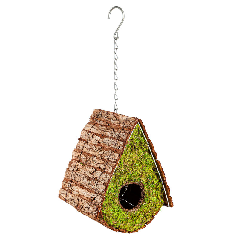 Cabane à oiseaux suspendue en bois Moss