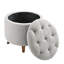 Tabouret de rangement rond avec repose-pieds-219487002